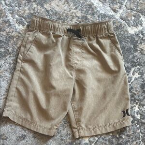 Hurley Boys Elastic Waist Khaki - Tan Shorts 6
